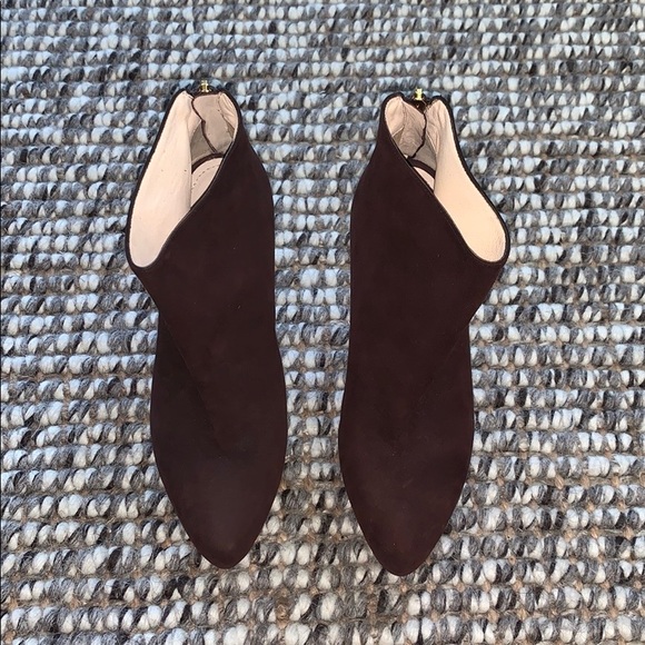 Prada Brown Suede Ankle Boots - Picture 6 of 9